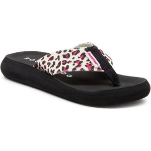 Sandalen - Hot Pink - Zwart - Luipaardprint - Lichtgewicht