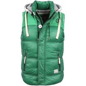 Yole Bodywarmer groen met capuchon