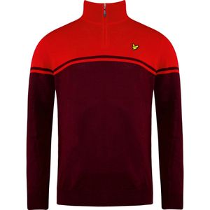 Lyle & Scott - Croft - Golftrui - Rood - 1/4 Zip Pullover