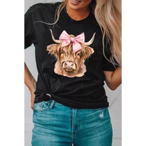 Highland Koe Grafische T-shirt