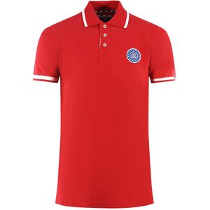Aquascutum - Polo Shirt - Rood - Geborduurd Embleem
