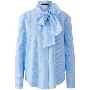 Oui - Blouse lange mouw - Blauw - 0087627