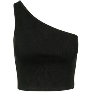 Urban Classics Dames asymmetrisch gesneden top