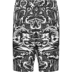 Philipp Plein - Korte Broeken - Zwart - Zijde - Tribal Circus
