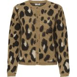 Jacqueline de Yong Vest Jdykayla Life L/s Jacq O-neck Cardi 15359725 Asphalt/w.black/tiger Eye Jacquard Dames Maat - S