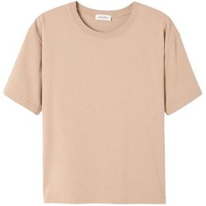 American Vintage - FIZ02AH - Top - Licht Beige - Korte Mouw