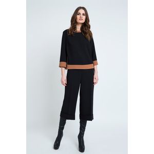 Culottes - Zwart - Geweven Stof - Met Omslag