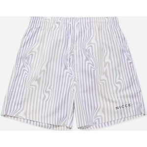 Nicce - Strata - Zwemshort - Wit/Lila
