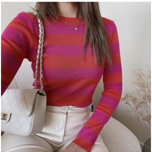 The Dezzy Factory Stripe top | roze