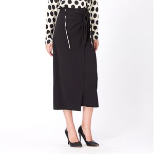 Wikkelrok - Gedrapeerd Paneel - Hoge Taille - Recht - 85 cm