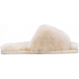 Dames - Pantoffels - Beige - Schapenvacht - Warme Winter Bont Slippers
