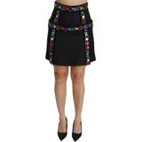 Dolce & Gabbana - Rok - Zwart - Hoge Taille - Zijde