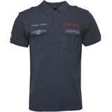 TOP GUN - Shirt - Gemengde Kleuren - Poloshirt - Zwart