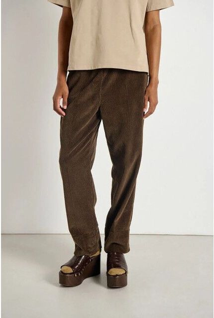 AMERICAN VINTAGE - PADOW - Carrotbroek - Donkerkastanje - Ribfluweel