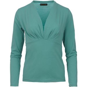 Munt - Imitatiewikkeltop - Lange Mouwen - Duurzame Stretchjersey