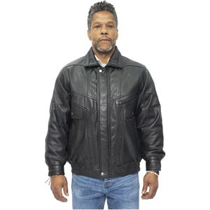 Heren - Klassiek - Harrington Bommenwerper - Leren Jack - Minsk