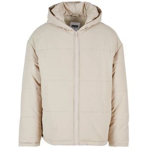 Urban Classics Heren block pufferjas met capuchon
