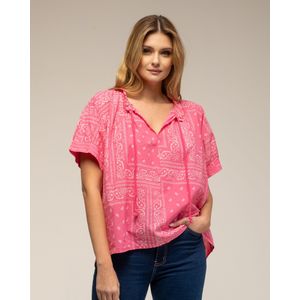 Imprimétops - Bandana Print Top - Korte Mouwen
