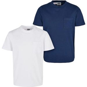 Urban Classics Jongens basic organic katoenen borstzak t-shirt (set van 2)