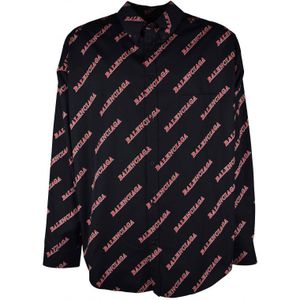 Balenciaga - Overhemd - Zwart - Katoen - Lange Mouwen