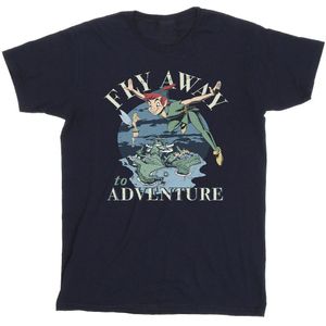 Li-cense Disney heren peter pan vlieg weg op avontuur t-shirt