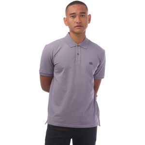 C.P. Company - Stretch Piquet Logo Polo - Lavendel - Poloshirt
