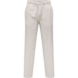 Only & Sons - Joggingbroek - Grijs - Katoen - Elastische Tailleband