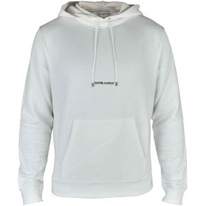 Saint Laurent - Sweatshirt - Wit - Met Capuchon - Badstof van Biologisch Katoen