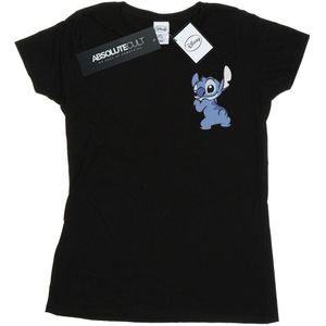 Li-cense Disney dames lilo and stitch rugzijde borstprint katoenen t-shirt