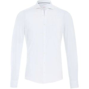 Pure 4030-21750 900 white uni stretch overhemd lange mou