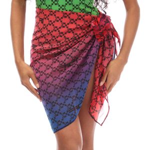 Accessories - Off White Monogram Sarong - Rood - Zwart - 100% Polyester