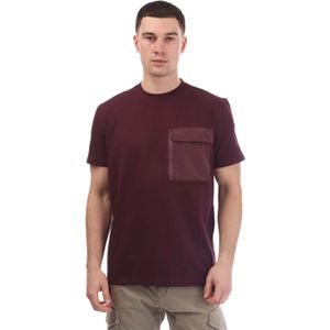 Weekend Offender - Takaji Parachute Pocket T-shirt - Bourgondië