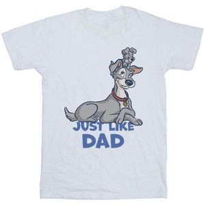 Li-cense Disney heren lady and the tramp net als papa t-shirt
