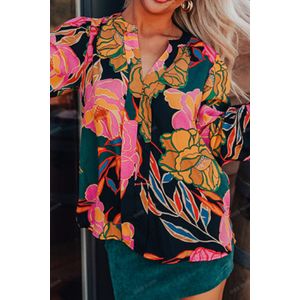 Bloemenprint Relaxed Fit Blouse