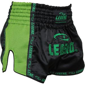 Legend Sports Kickboks broekje kids/volwassenen groen mesh