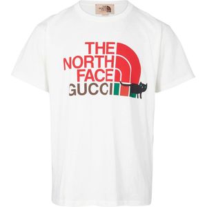 Gucci X The North Face Design wit T-shirt met normale pasvorm