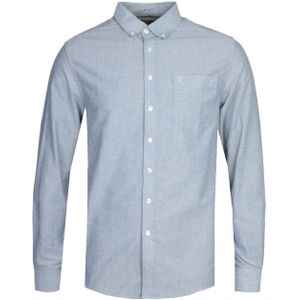 Farah - Drayton - Overhemd - Blauw - Lange Mouwen
