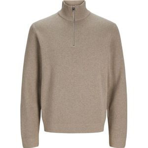 Jack & Jones - Jprblamilano Stitch Knit - Gebreide Trui - Licht Bruin