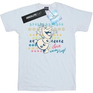 Li-cense Disney heren frozen ik hou van warme knuffels t-shirt