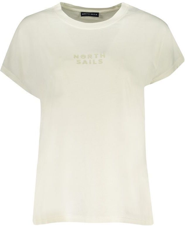 North Sails - T-shirt - Dames - Organisch Katoen Jersey - Kapmouwen - Rubberen Print