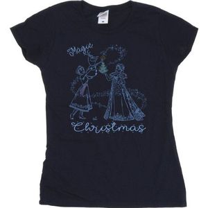 Li-cense Disney dames frozen magic kerst katoenen t-shirt