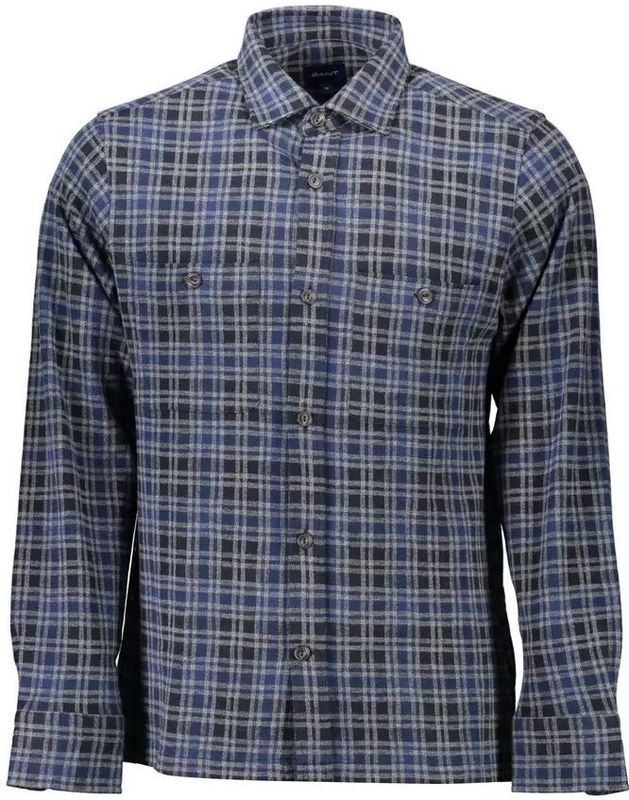 Geruite Flanellen Overhemd Lange Mouwen Regular Fit