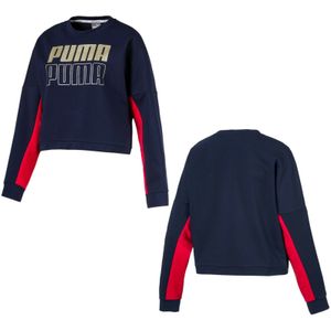 Puma - Sport - Sweatshirt - Navy - Cropped Crew Pullover