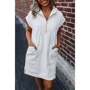 Gequilted Korte Mouwen Jurk