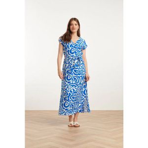 Smashed Lemon 25003 midi jurk met te abstracte print |