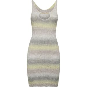 Philipp Plein - Knit Dress Monogram - Jurk - Veelkleurig - Katoen