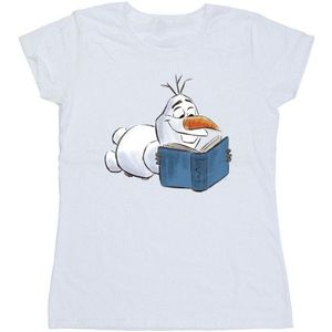 Li-cense Disney dames frozen olaf reading katoenen t-shirt