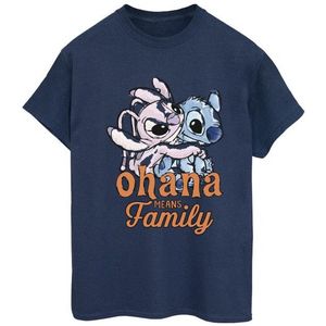Li-cense Disney dames lilo and stitch ohana angel hug katoenen vriendje t-shirt