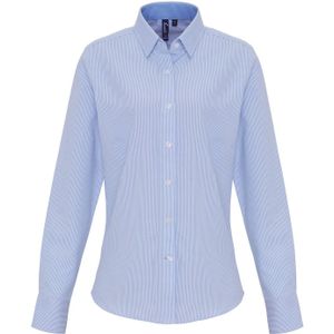 Premier Dames gestreept overhemd van katoenmix
