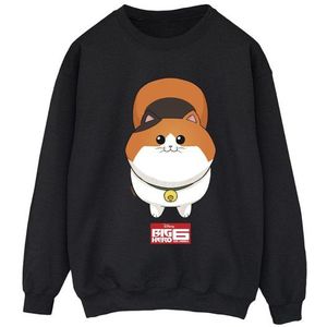 Li-cense - Big Hero 6 Baymax Kitten Face Sweatshirt - Grijs - 50% Katoen, 50% Polyester